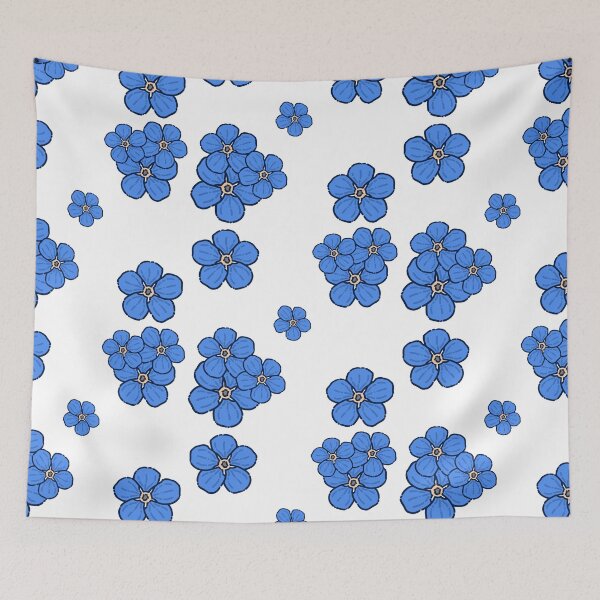 Item preview, Blue Flowers Forget Me Not Simple Design designed and sold by AveryZi.
