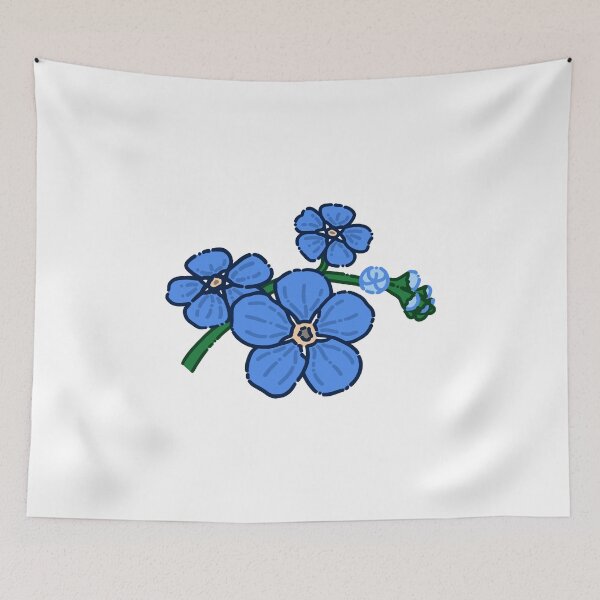 Item preview, Blue Flowers Forget Me Not Simple Design designed and sold by AveryZi.