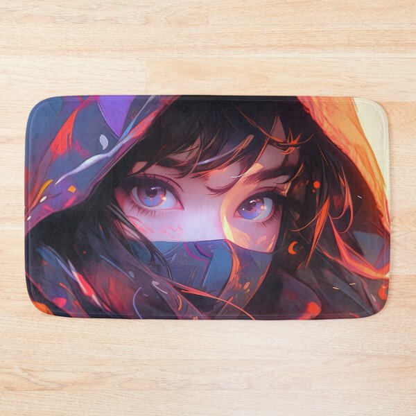 Item preview, Fierce Hooded Assassin Anime Girl designed and sold by bubblegoth.
