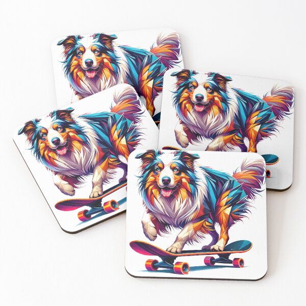 Item preview, Skateboarding Australian shepherd designed and sold by maistendencias.
