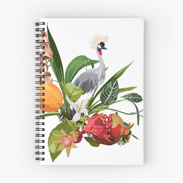 Item preview, Tropical orchid flowers, fruits and exotic bird. designed and sold by MatyKotiv.