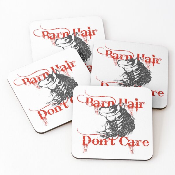 Item preview, Barn Hair Dont Care | Girl and Horse NickerStickers® on Redbubble designed and sold by NickerStickers.