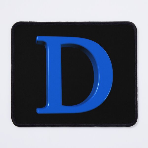 Item preview, The Letter D Dimensional Blue designed and sold by Art in My Loft.