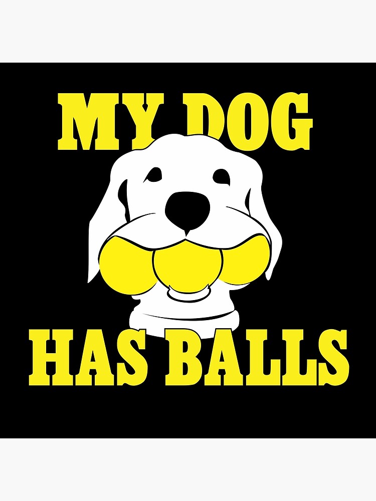Thumbnail 2 of 2, Tote Bag, My Dog Has Balls | Labrador or Golden Retriever | NickerStickers® on Redbubble designed and sold by NickerStickers.