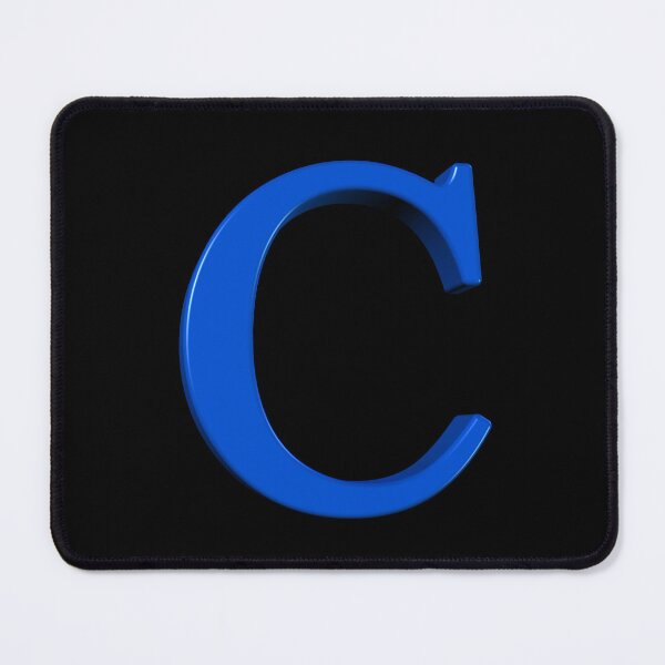 Item preview, The Letter C Dimensional Blue designed and sold by Art in My Loft.