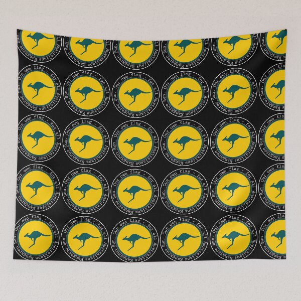 Item preview, Aussie Kangaroo Sun. Logo. flag for Australia.  designed and sold by Kangaroo Sun.
