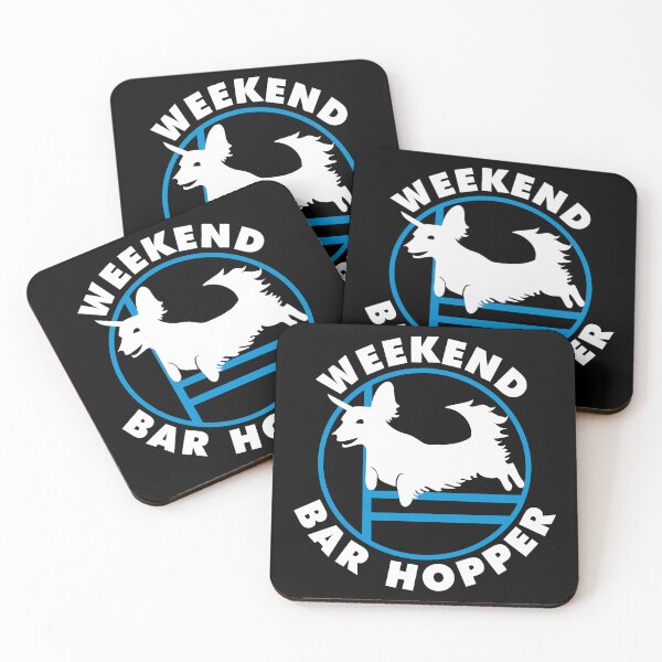 Item preview, Weekend Bar Hopper | Dachshund Agility Dog | NickerStickers® on Redbubble designed and sold by NickerStickers.
