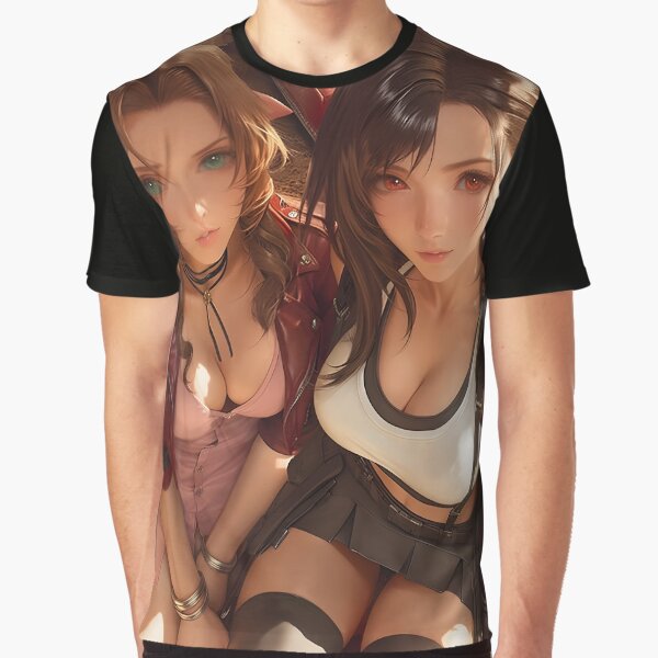 Artikel-Vorschau von Kniende Aerith X Tifa, designt und verkauft von Waifu Dreamland.