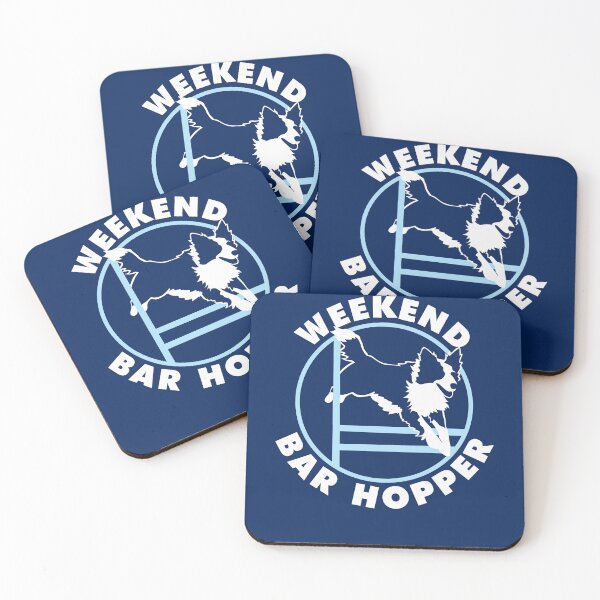 Item preview, Weekend Bar Hopper | Border Collie Agility Dog | NickerStickers® on Redbubble designed and sold by NickerStickers.