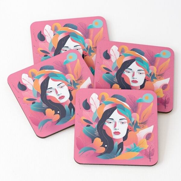 Item preview, Abstract Flora Portrait designed and sold by Eman Abou Ghazy.