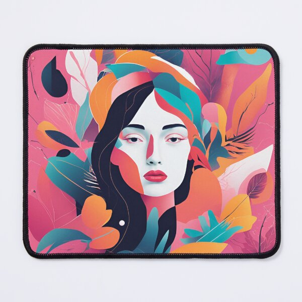 Item preview, Abstract Flora Portrait designed and sold by Eman Abou Ghazy.