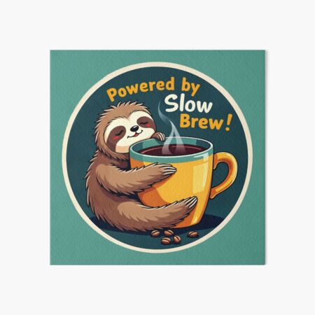 Artikel-Vorschau von Faulenzen beim Kaffeetrinken, designt und verkauft von BolbotVisuals.