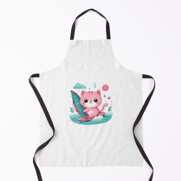Item preview, Cute pink cat windsurfing designed and sold by nicnacc.