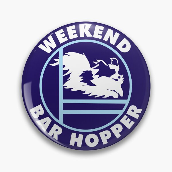 Item preview, Weekend Bar Hopper | Papillon Agility Dog | NickerStickers® on Redbubble designed and sold by NickerStickers.