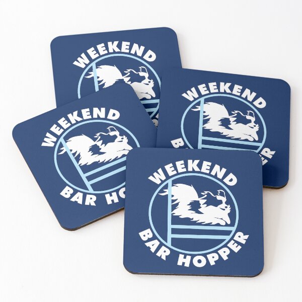 Item preview, Weekend Bar Hopper | Papillon Agility Dog | NickerStickers® on Redbubble designed and sold by NickerStickers.