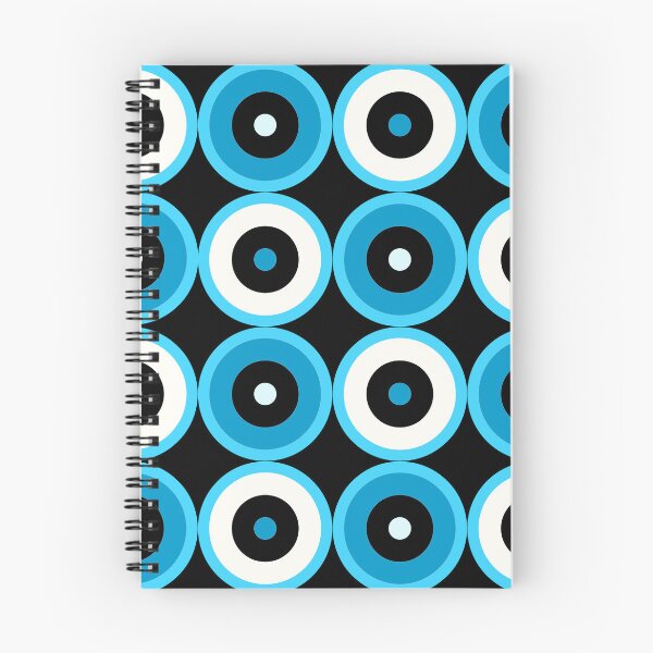 Item preview, Blue Multi-pattern Retro Mod Roundel designed and sold by ModSupporters.