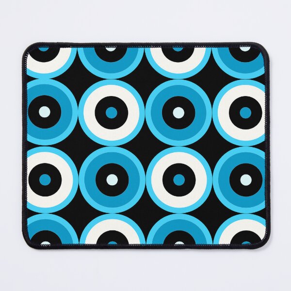 Item preview, Blue Multi-pattern Retro Mod Roundel designed and sold by ModSupporters.