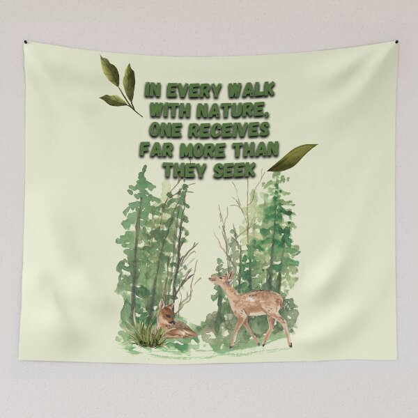 Item preview, In every walk with nature, one receives far more than they seek designed and sold by Lunar009.