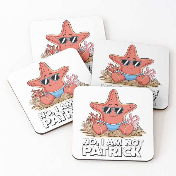 Item preview, Funny Cartoon Starfish: No, I am not Patrick Comedy Design designed and sold by Mkx8.