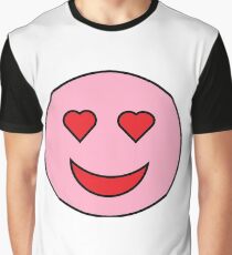 Sweet Happy Emoji Graphic T-Shirt