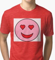 Sweet Happy Emoji Tri-blend T-Shirt