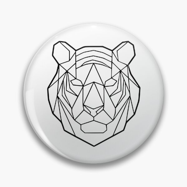 Item preview, Geometric Tiger wht designed and sold by LuizSilva1983.