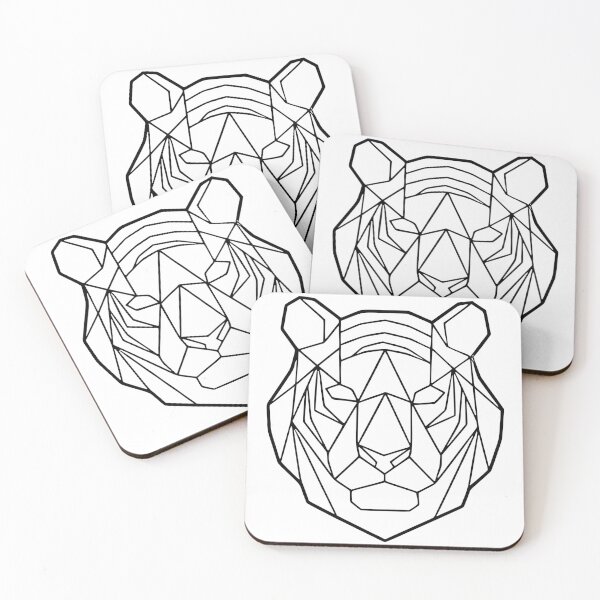 Item preview, Geometric Tiger wht designed and sold by LuizSilva1983.