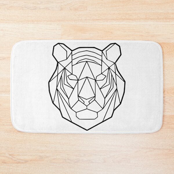 Item preview, Geometric Tiger wht designed and sold by LuizSilva1983.