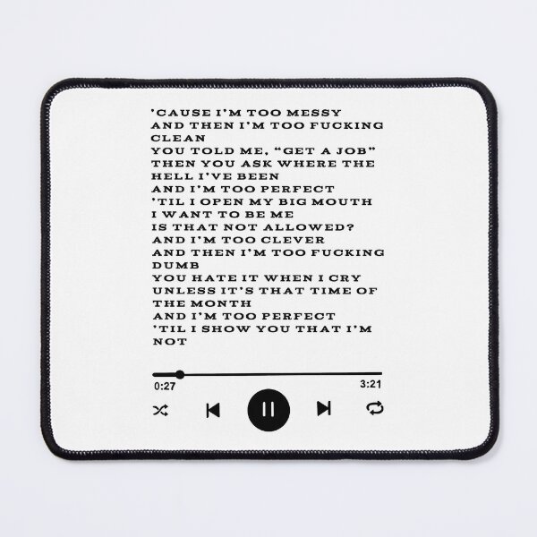Item preview, "Messy" by lola Young lyrics design designed and sold by Ksuss.