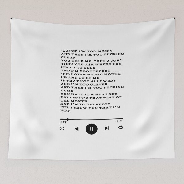 Item preview, "Messy" by lola Young lyrics design  designed and sold by Ksuss.