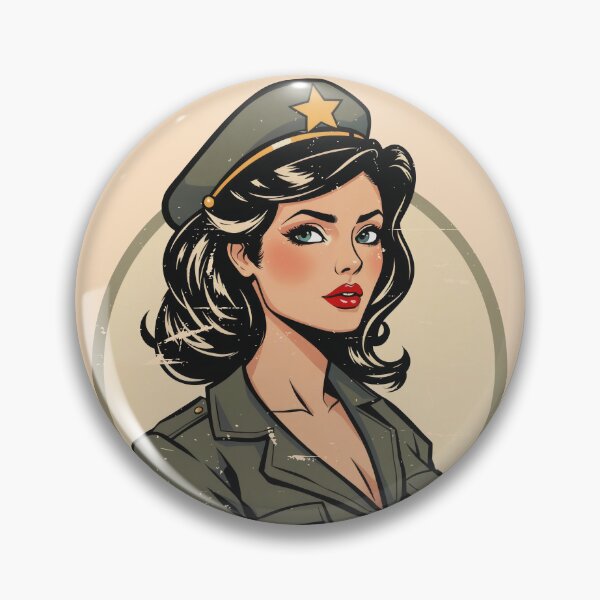 Item preview, Ready for action, military pinups designed and sold by BestRebel.