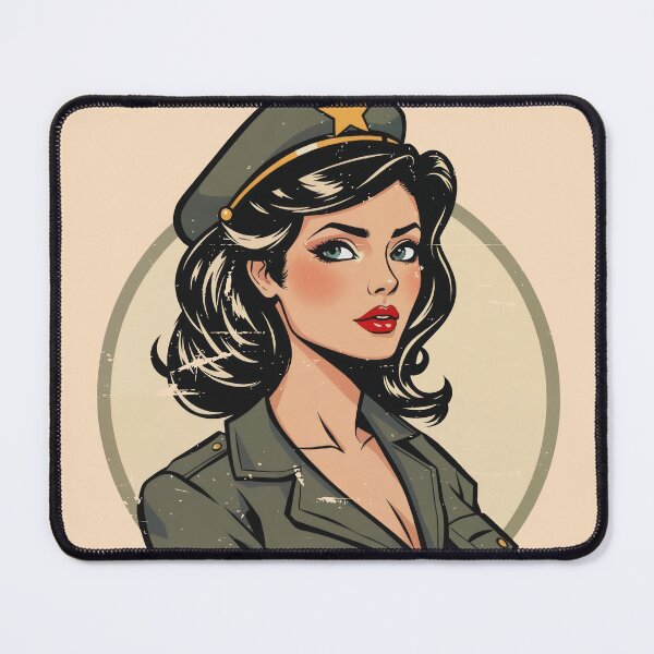 Item preview, Ready for action, military pinups designed and sold by BestRebel.