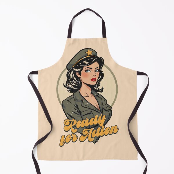Item preview, Ready for action, military pinups designed and sold by BestRebel.