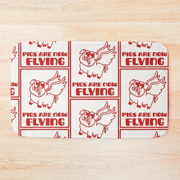 Aperçu de l'œuvre Rough Times Mascot Cochon Ailé créée et vendue par petiteToulon.