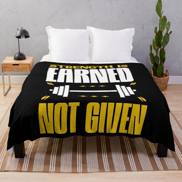 Item preview, Strength Is Earned Not Given Snatches Gift Idea Workout Gym designed and sold by HosvPrint .s.