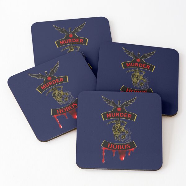 Item preview,  Murder Hobos.  Biker Style patch, coat of arms designed and sold by Ferndragons.
