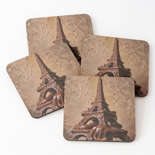 Item preview, Eiffel Tower made of chocolate,abstraction. designed and sold by elegantpaterns.