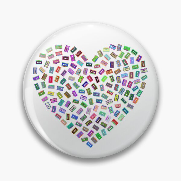 Item preview, Disco heart cassette sticker designed and sold by DesignPMG.