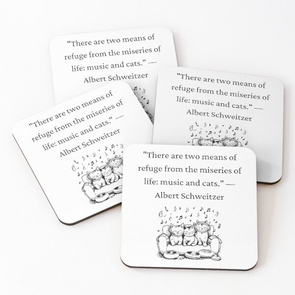 Item preview, Quote about music and cats designed and sold by Jessi-Sketches.