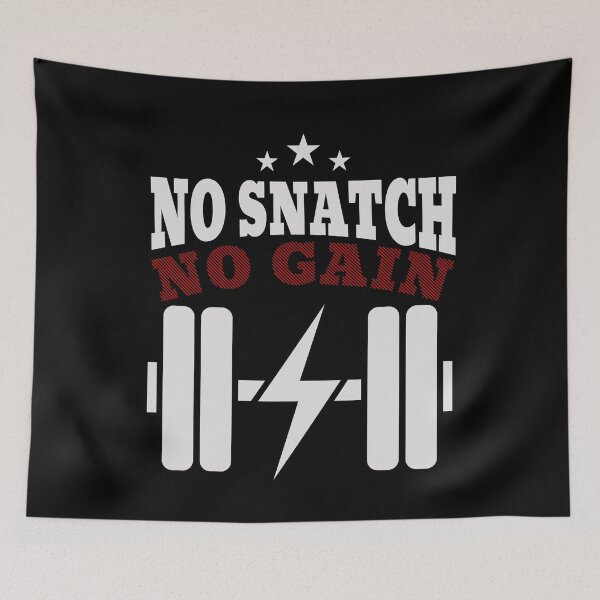 Item preview, No Snatch No Gain Snatches Gift Idea Workout Gym designed and sold by HosvPrint .s.