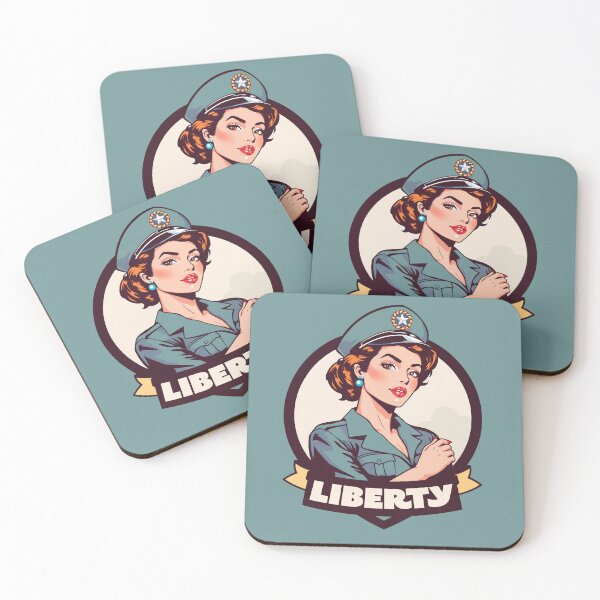 Item preview, Liberty, military pinups designed and sold by BestRebel.