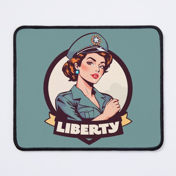 Item preview, Liberty, military pinups designed and sold by BestRebel.