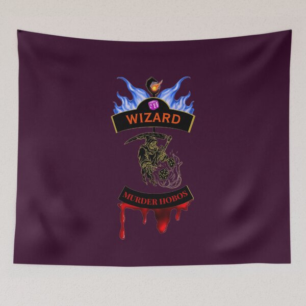 Item preview, Wizard. Murder Hobos. Biker Patch Style designed and sold by Ferndragons.