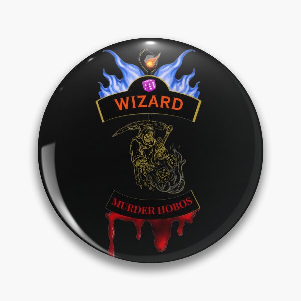 Item preview, Wizard. Murder Hobos. Biker Patch Style designed and sold by Ferndragons.