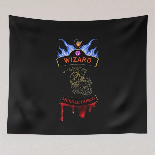 Item preview, Wizard. Murder Hobos. Biker Patch Style designed and sold by Ferndragons.