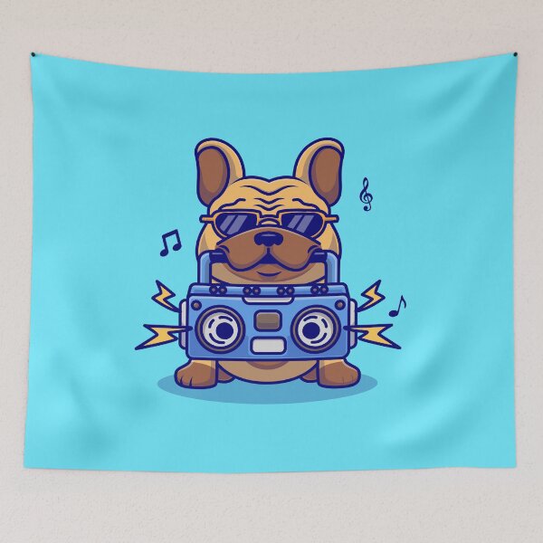 Item preview, Bulldog with a Boombox designed and sold by crisgris1961.