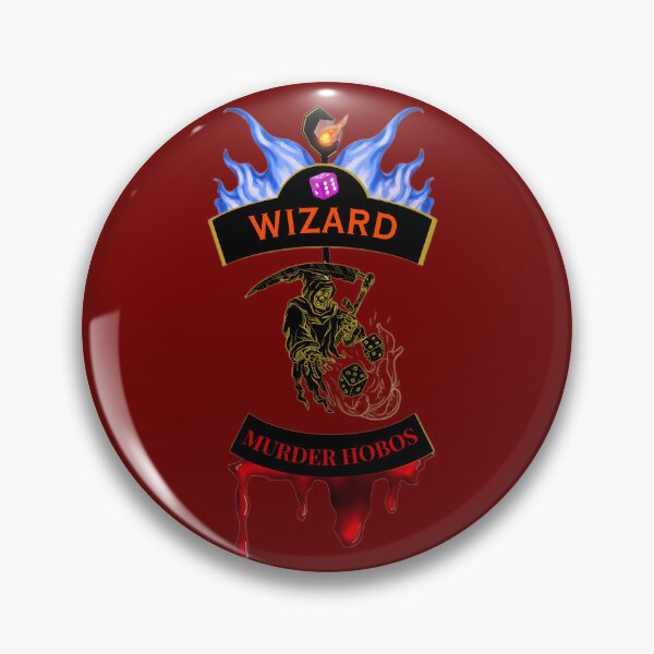 Item preview, Wizard. Murder Hobos. Biker Patch Style designed and sold by Ferndragons.