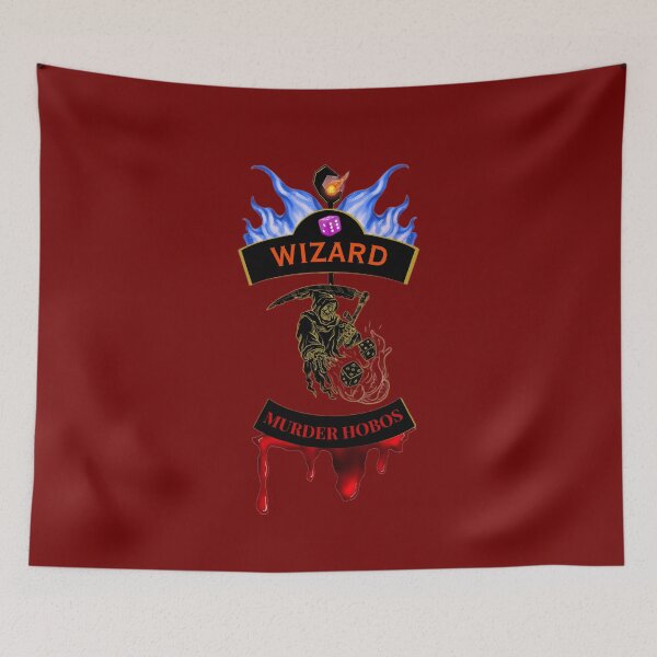 Item preview, Wizard. Murder Hobos. Biker Patch Style designed and sold by Ferndragons.