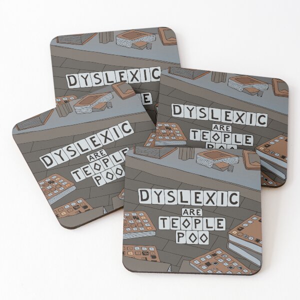 Item preview, Dyslexic Are Teople Poo - Word Scramble Humor  designed and sold by pixelated_echoes.