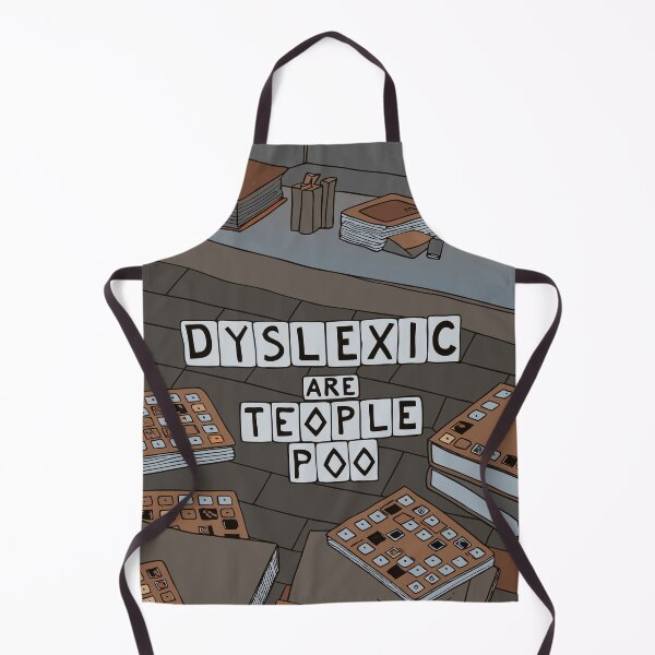 Item preview, Dyslexic Are Teople Poo - Word Scramble Humor designed and sold by pixelated_echoes.